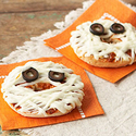 Mummy-Face Pizzas